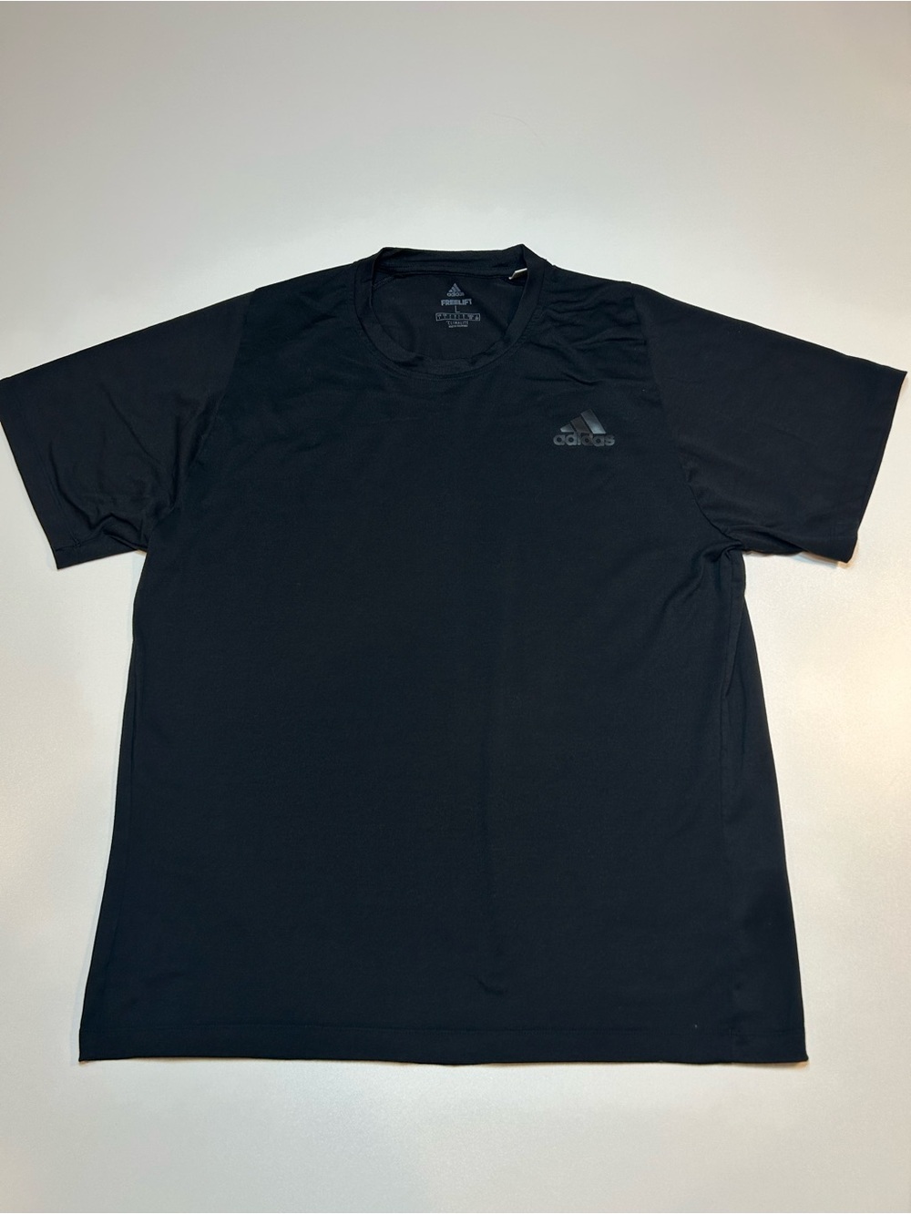 Adidas Men's Freelift Climalite Performance T-Shirt Black Short Sleeve Gym Tee